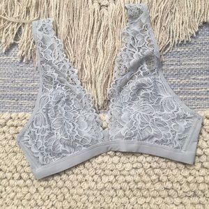 Light Grey Lace Bralette Medium